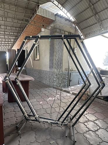 пляжная палатка купить: Шестиугольная фотозона/арка на стойках - Геометрическая конструкция в — 1