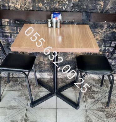 Sifarişlə masa və oturacaq dəstləri: Kvadrat masa, Mətbəx üçün, Dəhliz üçün, Eyvan üçün, 4 nəfər, Açılmayan, Azərbaycan, Zəmanətli — 26