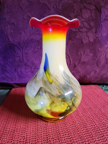 Ostali kućni dekor: Murano nova vaza,duvano staklo 70te. god. Vaza nova dim — 3
