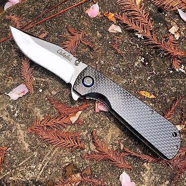 лезвия: Складной нож Watchman W018CF с рукоятью из Карбона (углеродное — 4
