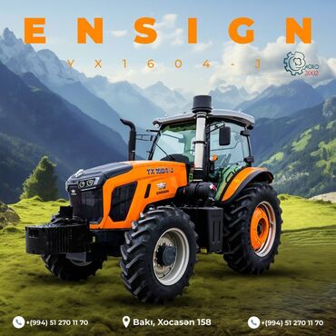 əzilmiş maşınlar: Canavar mühərrikli 160 at güclü traktor! Yeni nəsil Ensign YX1604