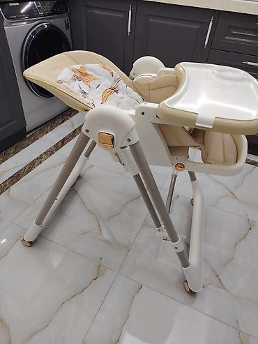 ikea uşaq stulu: Uşaq yemək stulu Kidilo Bej rəngli, funksional və rahat uşaq yemək — 5