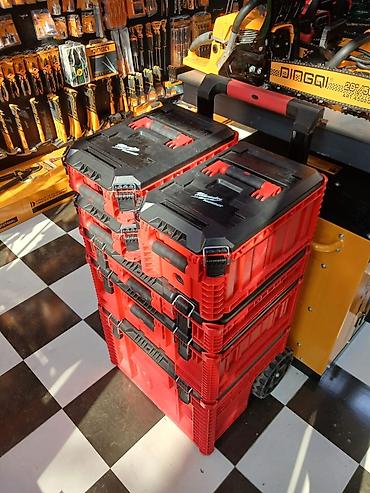 горячий бокс: Модульная система ящиков для инструментов Milwaukee PACKOUT (тележка + — 1