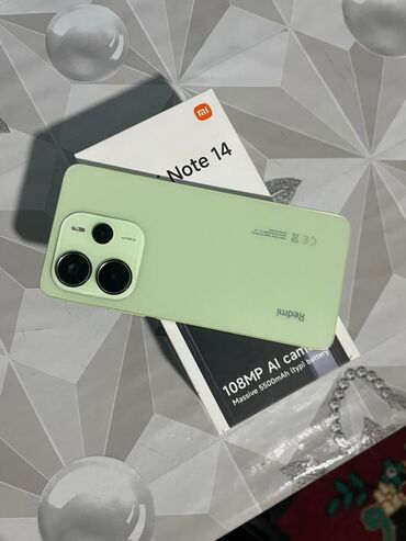 прием сломанных ноутбуков: Redmi, Redmi Note 14, Б/у, 128 ГБ, цвет - Зеленый, 2 SIM
