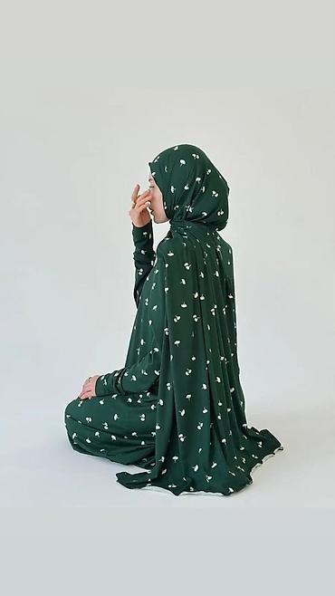 Повседневные платья: Повседневное платье, Made in KG, Осень-весна, Длинная модель, Трикотаж, Оверсайз, XL — 15