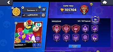 roland e 86: Brawl Stars hesabı – yüksək trofeyli və tam inkişaf etdirilmiş - Kupa — 1