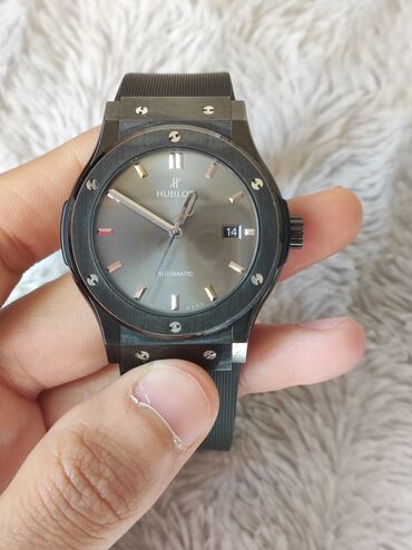 Qol saatları: İşlənmiş, Qol saatı, Hublot, rəng - Qara — 2