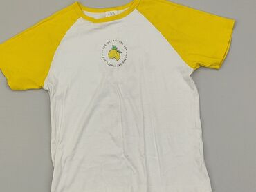 biała bluzka koszulowa zara: Koszulka, Zara, 10 lat, 134-140 cm, stan - Dobry