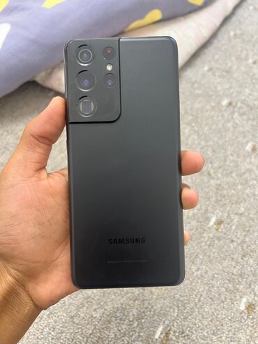 мин булак: Samsung Galaxy S21 Ultra, Б/у, 256 ГБ, цвет - Черный, 1 SIM