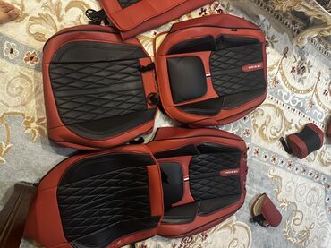 подушка мазда демио: Чехлы Экокожа, С подушкой, цвет - Красный, Universal Seat cover