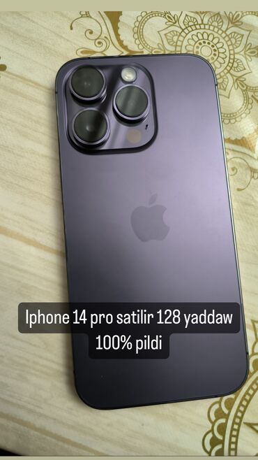 i̇pone 14: IPhone 14 Pro | 128 GB Deep Purple