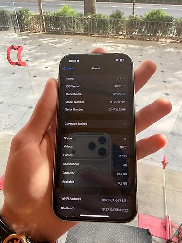 mikrofon: IPhone 15, 256 GB, Sierra Blue, Simsiz şarj, Face ID — 5
