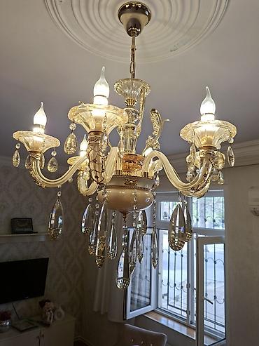 metbex ucun cilciraqlar: Çılçıraq, 8 lampa, Metal — 1