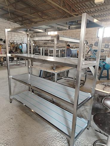 zeytun yağı: Paslanmayan poladdan (inox) hazırlanmış çoxsəviyyəli rəf sistemi - — 8