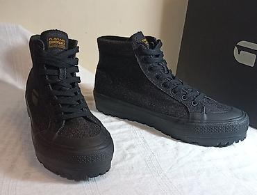 zara s: G-STAR RAW visoke patike – crni denim 44 Cena- 3890 din - Model — 3