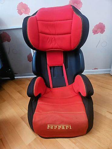 b class makasin: Uşaq avtomobil oturacaqları dəsti - Ferrari loqolu qırmızı-qara uşaq — 2