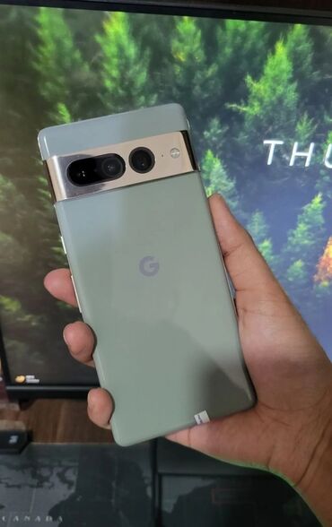 телефоны в ош: Google Pixel 7 Pro, Колдонулган, 128 ГБ, түсү - Жашыл, 1 SIM, eSIM