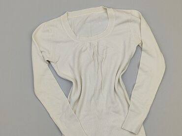 białe dopasowana bluzki z długim rękawem: Blouse, S (EU 36), condition - Good