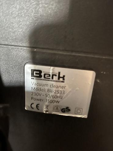 beko kondisioner pult: Berk BK-2533 tozsoran - Güc: 3500W - Gərginlik: 230V, 50/60Hz - — 3