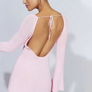 Haljine: 2XL, bоја - Crna, Koktel, klub, Dugih rukava — 8