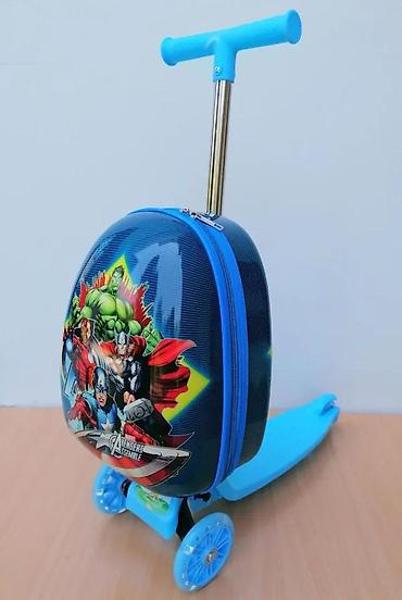 Trotineti, skejtbordovi i hoverbordovi: Dečiji trotinet sa integrisanim koferom, idealan za putovanja ili — 3