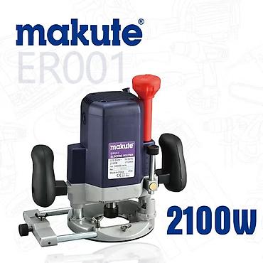 minifix şablonu: Makute ER001 elektrik frezə (router) - Güc: 2100 W - Gərginlik — 1
