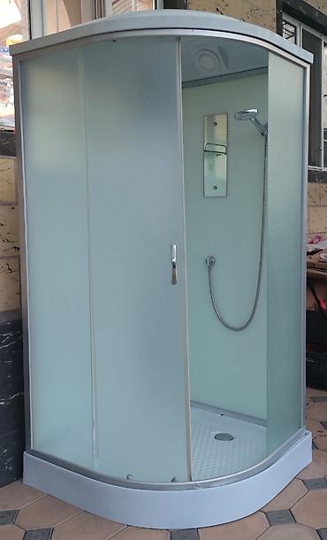буу угалок: Душ кабинасы Жарым тегерек, Өлчөмү: 100 x 100 см, Жабуусу: Жылтырабаган — 4