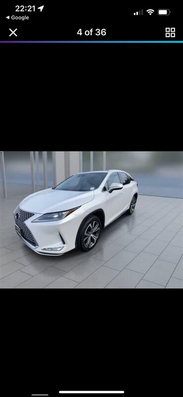 Lexus: Lexus RX: 2022 г., 3.5 л, Автомат, Гибрид, Внедорожник