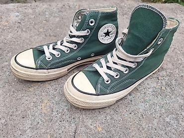 converse all star: Кроссовки, 36, Converse, Б/у, цвет - Зеленый, Самовывоз — 1