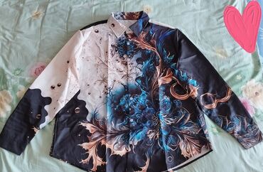 вечернее роскошное платье: Мужская рубашка, 6XL (EU 52), The North Face, Новый, цвет - Голубой, Самовывоз