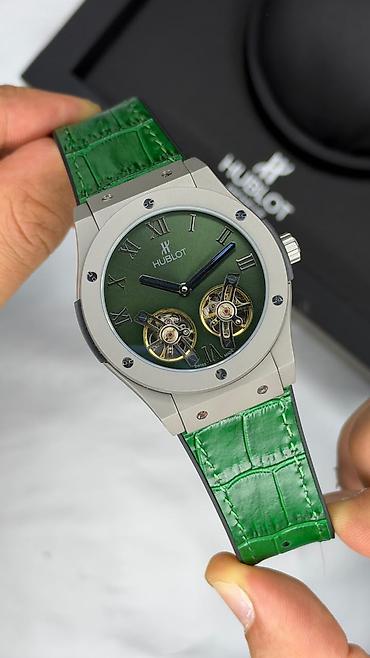 3d saatlar: Yeni, Qol saatı, Hublot, rəng - Yaşıl — 4