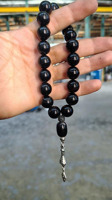 adidas forum: Məhsul: Qara Əqiq daşdan təsbeh,imamə Svarovski qaslara - Material — 1