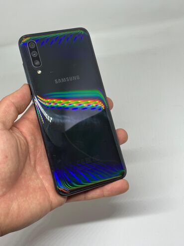 Samsung: Samsung Galaxy A70, Б/у, 128 ГБ, цвет - Черный, 2 SIM