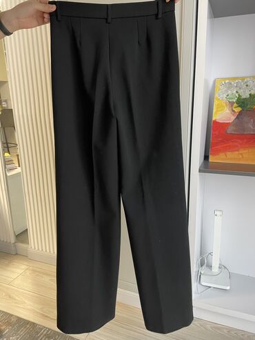 черные классические брюки женские: Классические, Высокая талия, S (EU 36), M (EU 38)