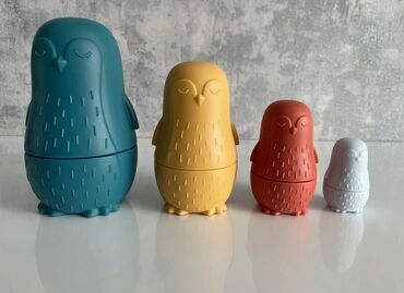 развивающие мягкие игрушки: Продаю матрешку развивающую сова набор из 4х предметов