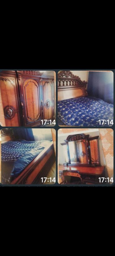 spalni mebel: 2 təknəfərlik çarpayı, Dolab, Komod, Termo, Azərbaycan, İşlənmiş