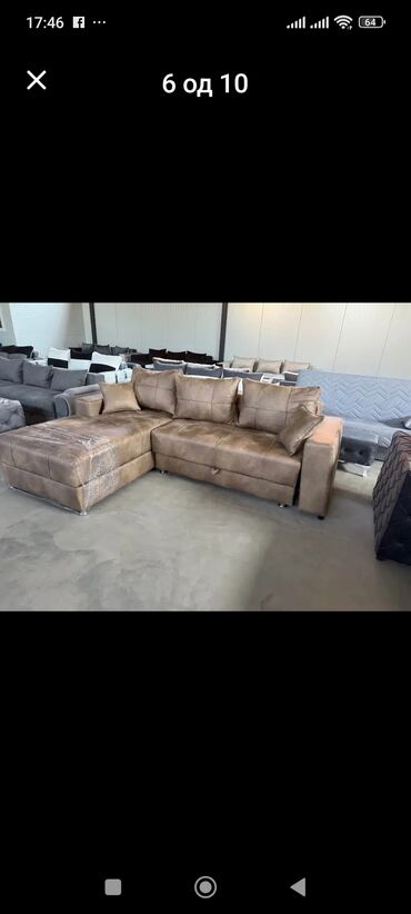 Ugaone garniture: Ugaona garnitura sa MEMO PENOM ležajem i prostorom za odlaganje. - — 6