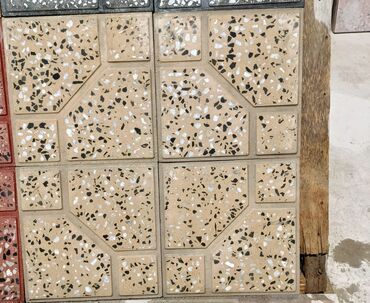 Beton plitələr: Məhsul: Beton mozaik səki/daş döşəmə plitələri Təsvir: - Açıq bej — 8