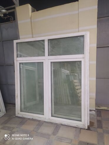 Окна: Пластиковое окно, Поворотно-откидное, цвет - Белый, Б/у, 185 *170, Платная доставка