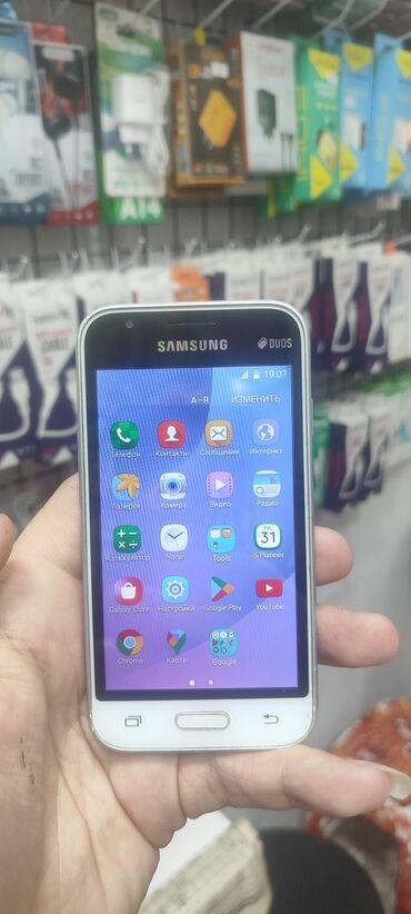 narda kredit 1 azn: Samsung Galaxy J1 2016, 8 GB, rəng - Ağ, Sensor