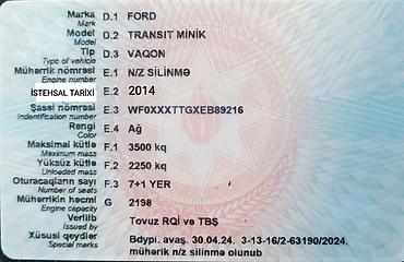 Ford: Ford Transit mikroavtobus - Korpus: Uzadılmış və yüksəldilmiş kuzov — 14