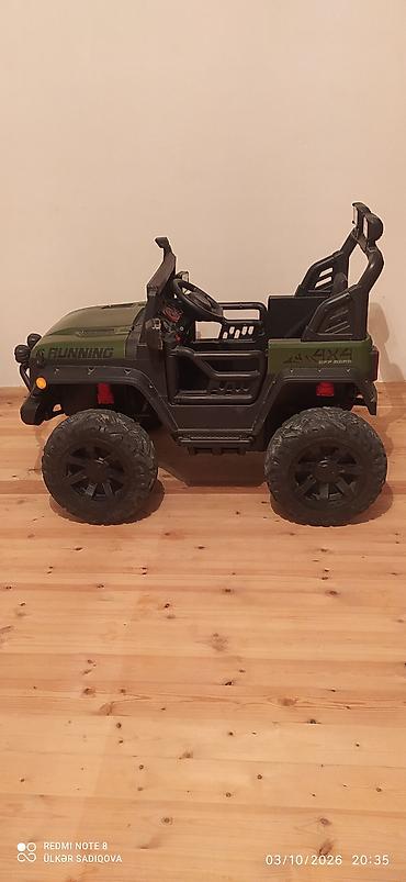 airsoft silah satis: Uşaq üçün akkumulyatorlu elektrik maşın – off-road Jeep tərzində - — 2
