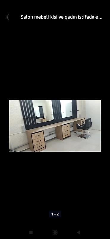 мебель для салона: Salon mebeli – kişi və qadın gözəllik salonları üçün iş stolu və güzgü — 2