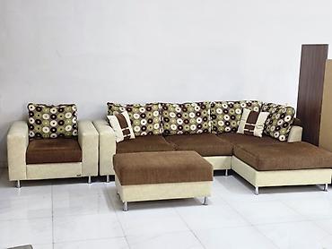 Künc divan – İstikbal - Model: künc divan + əlavə puf və bir nəfərlik