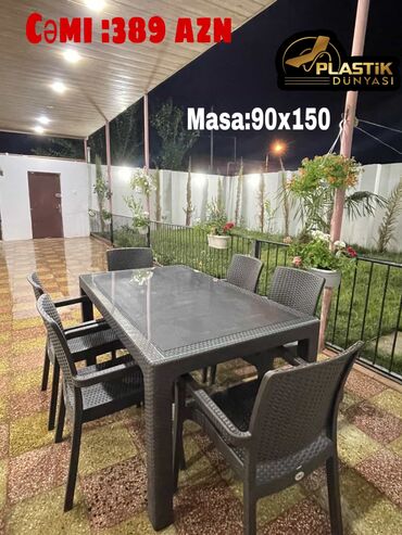 masa və stullar: 🇹🇷Çox keyfiyyətli və davamlı 350 kiliya götürmə qabilyəti olan
