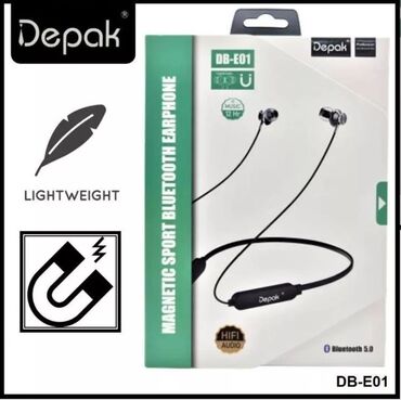 блютуз адаптер бишкек: Depak DB-E01 Беспроводные магнитные спортивные Bluetooth легкие