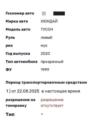 хендай туксон 2020: Hyundai Tucson: 2020 г., 2 л, Автомат, Дизель, Кроссовер — 9