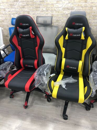 Ofis və oyun kresloları: Yeni, Təkərli, Qolları tənzimlənir, Parça — 7