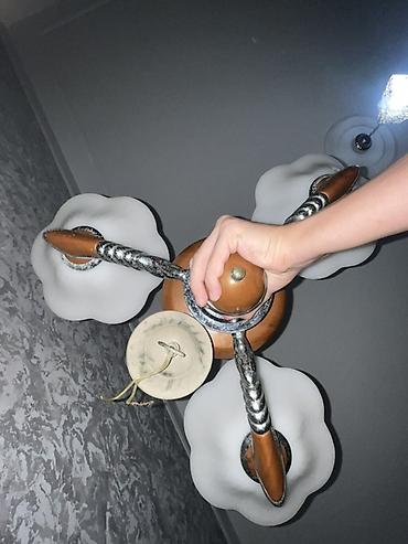 lyustur: Çılçıraq, 3 lampa, Şüşə — 3