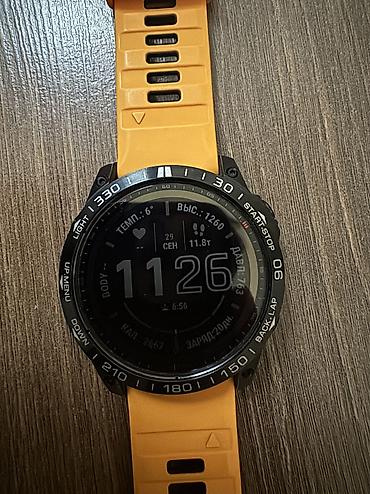 Спорттук сааттар: Garmin Fenix 7X sapphire solar 51мм стоит защитный безель(линейка — 1